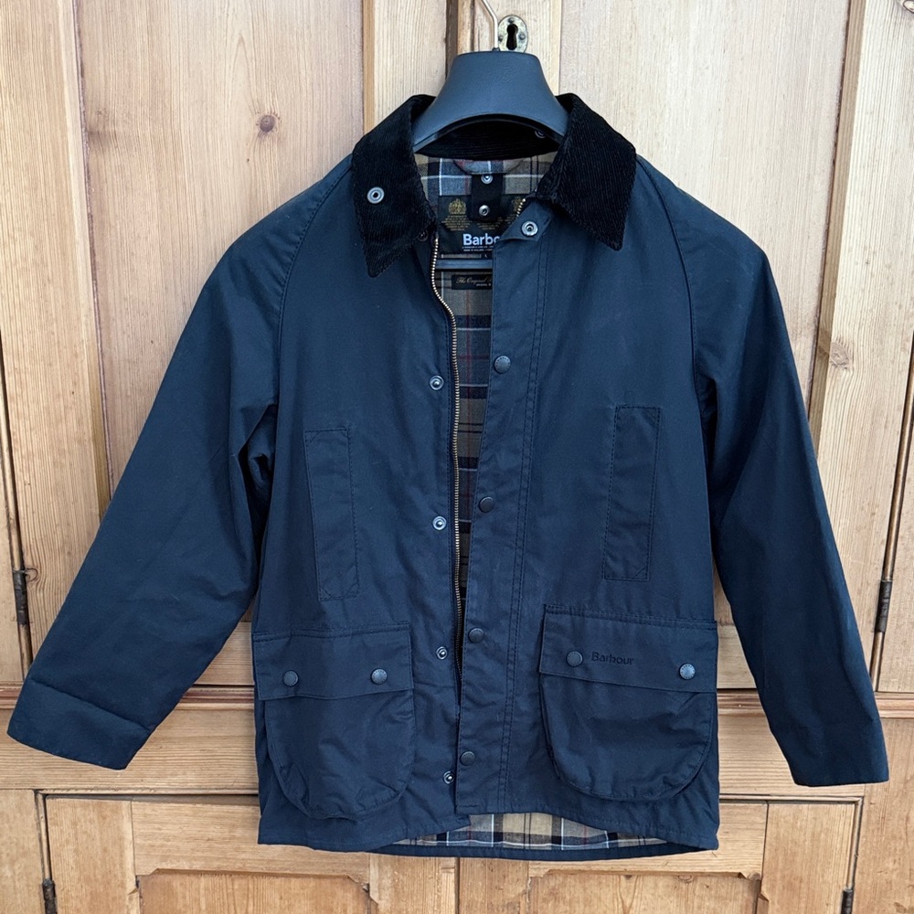 Barbour Beaufort Navy Waxed Cotton jacket